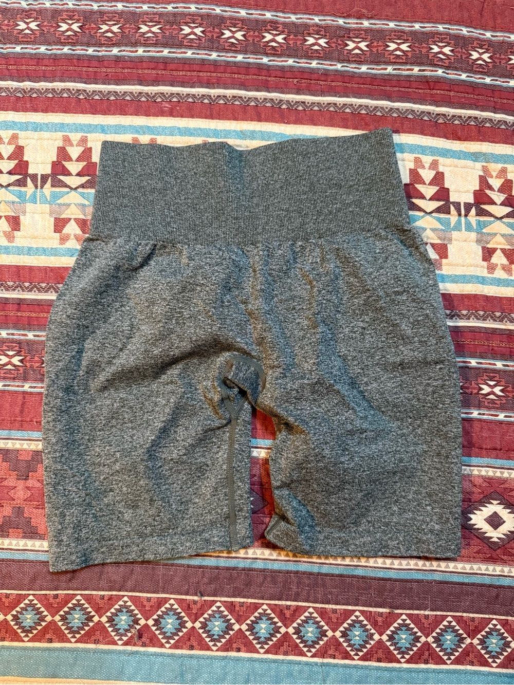 NVGTN Seamless Heather Gray High-Rise Biker Shorts small